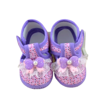 Lightweight Non Slip Baby Girl Pink Bow Sneakers Shoes - New - Size 3 - £13.38 GBP