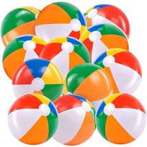 Beach Ball 12 Pack - 12&#39;&#39; Inflatable Beach Balls For Kids Bulk, Swimming... - $19.99