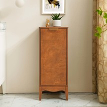 Modern Bathroom Floor &amp;Linen Cabinet, Adjustable Shelves, Antique Brass - $141.99
