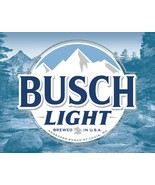 Busch Light Beer Logo Bar Wall Sign Made USA Garage Dorm Pub Metal Tin 1... - £17.11 GBP