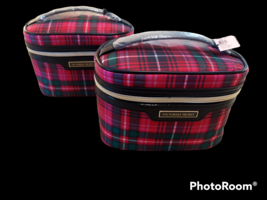 NWT Victoria&#39;s Secret Bright Tartan Train Case Limited Edition - £22.50 GBP