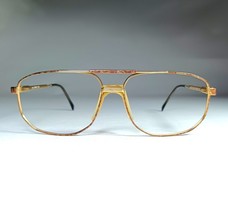 Eyeglasses, Gold plated, Pilot, Luxottica, frames, hyper vintage, New Old Stock - $137.28