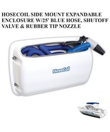 HOSECOIL SIDE MOUNT EXPANDABLE ENCLOSURE W/25&#39; BLUE HOSE, SHUTOFF VALVE ... - £141.63 GBP