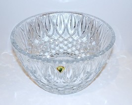 GORGEOUS LARGE WATERFORD CRYSTAL CRISS-CROSS &amp; OVAL CUTS  10&quot; BOWL IN BOX - $143.74