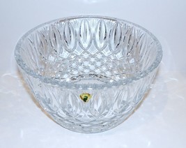 GORGEOUS LARGE WATERFORD CRYSTAL CRISS-CROSS &amp; OVAL CUTS  10&quot; BOWL IN BOX - £114.89 GBP