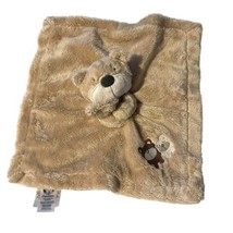 Gerber Tan BEAR Baby Lovey Security Blanket Plush Stuffed Toy 12 X 12 Satin - £7.86 GBP