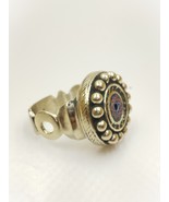 Vintage Berber Bronze Ring – Handmade Tribal Chevron Bead Design – Uniqu... - $918.76 MXN