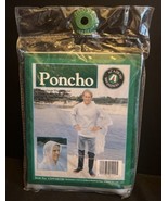 Vintage Rain Poncho Academy Broadway Hood Sealed Package New Unused 1992 - £13.41 GBP