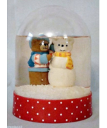 Lucy Rigg Enesco Snow Globe Teddy Bear Snowbear Vintage 1984 Plastic Sno... - $17.73