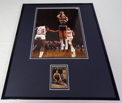 Rick Barry Signed Framed 16x20 Photo Display Warriors JSA - £79.14 GBP