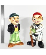 Vintage Baseball Player &amp; Umpire 5&quot; Ceramic Salt &amp; Pepper Shakers (Circa... - $27.72