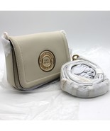 Marc Jacobs Small Full Flap Logo Shoulder Bag H130L01RE22 Marshmallow NWT - £193.30 GBP