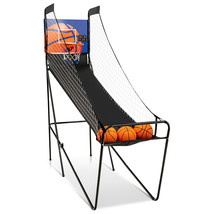 Single Foldable Shot Basketball Arcade Game W/Electronic Scorer 3 Basket... - £168.36 GBP
