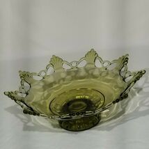 Vintage Westmoreland Glass Ring &amp; Petal Line 1875 Footed Bowl 12" EUC - $20.52