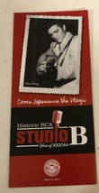 Historic RCA Studio B Elvis Presley Brochure Memphis Tennessee BR1 - £4.68 GBP