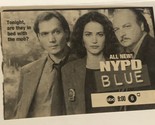 NYPD Blue Tv Guide Print Ad Jimmy Smits Dennis Franz TPA8 - $5.93