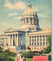 Missouri State Capital Building and Grounds Vintage Postcard Linen - £9.87 GBP