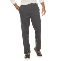 Sonoma Straight Fit Stretch Chino Pants Mens 34x34 Gray Flexwear NEW - $28.58