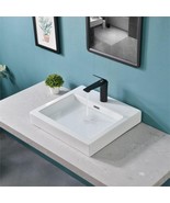 Davivy 18.7&quot;W x 17.2&quot;L  Bathroom Rectangle Vessel Sink W/ Pop Up Drain - $72.99