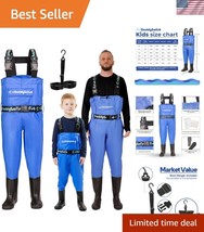 Adjustable PVC Chest Waders for Kids &amp; Adults - Includes Pocket &amp; Boot I... - $1,656.12 MXN