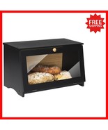 Large Capacity Bamboo Bread Storage Bin - Stylish &amp; Freshness Preserving... - $55.43