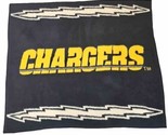 San Diego Los Angeles Chargers Biederlack of America NFL Blanket Throw Vtg - £12.59 GBP