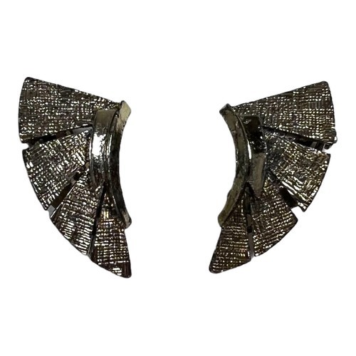 Vintage Earrings Lisner Gold Tone Costume Jewelry Clip On Signed Angel W... - £13.12 GBP