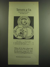 1949 Tiffany &amp; Co. Advertisement - Furnivals Earthenware in Old Chelsea Patterns - £14.44 GBP