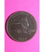 1857 Flying Eagle Cent Penny Exact Scarce Early Type Coin as Pictured 37 - €24,85 EUR
