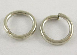 25 Silver Jump Rings 12mm Split Rings Thick Rings Wholesale Jewelry Findings - £0.91 GBP