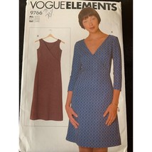 Vogue Misses Dress Sewing Pattern 9766 Sz XSmall - XLarge - Uncut - $10.88
