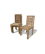 Windsor&#39;s Premium Grade A Teak Chippendale Armless Stacking Chairs/Pack ... - £1,487.91 GBP