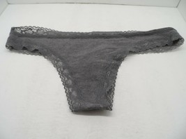 Adore Me Women&#39;s Risque Lace Panty IMAM20 Gray Size XL - $88.35 MXN