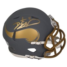 Daunte Culpepper Autographed Minnesota Vikings Mini Slate Speed Helmet Beckett - £83.54 GBP