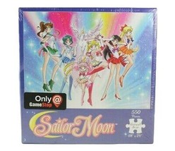 Sailor Moon Super S 550 Piece 18&quot; x 24&quot; Jigsaw Puzzle Gamestop USAopoly - £18.96 GBP