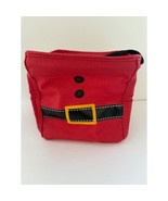 Thirty-One Red Santa Belt Little Carry All W Mesh Pocket approx 6x6 NEW ... - $263.60 MXN
