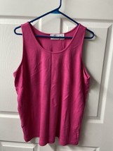 Nordstrom Town Square Tank Top Womens Size Xtra Large Hot Pink Knit  Barbiecore - £10.23 GBP
