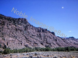 1963 Visible Moon Mountain Yellowstone National Park Wyoming 35mm Slide - £4.27 GBP