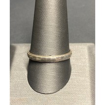 MEN&#39;S MILOR ITALY 950 STERLING SILVER FACETED DESIGN BAND RING SIZE SKY - $33.46