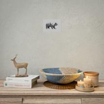 Rolled Wall Print &quot;Forest Bear&quot; Negative Space Art | Chose Matte, Semi-G... - £9.82 GBP+