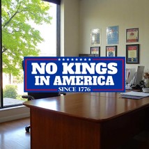 No Kings In America Since 1776 Car Magnet, Anti Fascism Bumper Sticker, ... - $3.95+