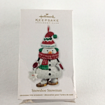 Hallmark Keepsake Christmas Tree Ornament Snowshoe Snowman 2011 New - £13.29 GBP