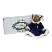 Bearington Sandra Christmas Teddy Bear 14-inch 14&quot; Jointed Collectible P... - £21.99 GBP