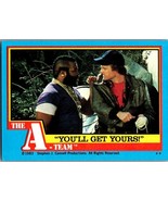 1983 Topps The A-Team A Team #46 You'll Get Yours Vintage TV Show Tradin... - €1,62 EUR 1983 Topps The A-Team A Team #46 You'll Get Yours Vintage TV Show Tradin... - €1,62 EUR