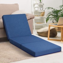 Primasleep 4 Inch Tri-Folding Topper, Single, Blue,, Or Dorm Room Bed. - £80.65 GBP