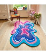 Hand tufted Modern Funky Irregular shaped rug Rugs for living room Handm... - $185.00+