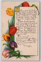 Pretty Tupils Poem Nebraska Davidson Schmitz Family Long Pine NE Postcard A35 - £4.77 GBP