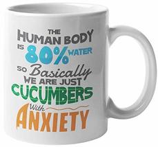 The Human Body Is 80% Water Funny Science Joke Meme Coffee &amp; Tea Mug And Cup Dec - £15.73 GBP+