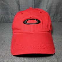 OAKLEY Embroidered Logo, Red Tincan Adjustable Strap Back Hat Cap - £14.10 GBP