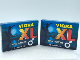 Vigra XL Men Power Increase Sexual Drive Size Aumenta el Deseo Sexual 2Pack - $90.00